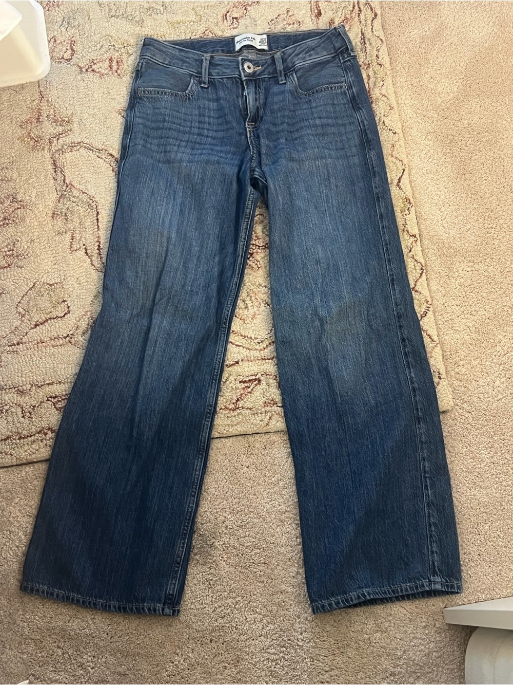 abercrombie kids Low Rise Baggy Jeans - Blue